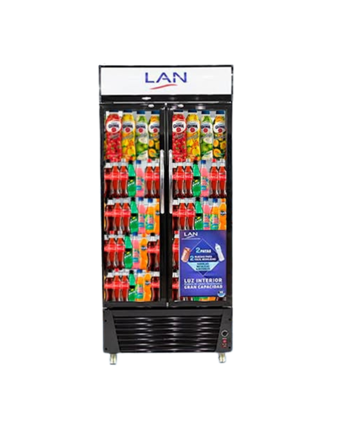 Exhibidora LAN doble puerta de 550 litros RSV-550L