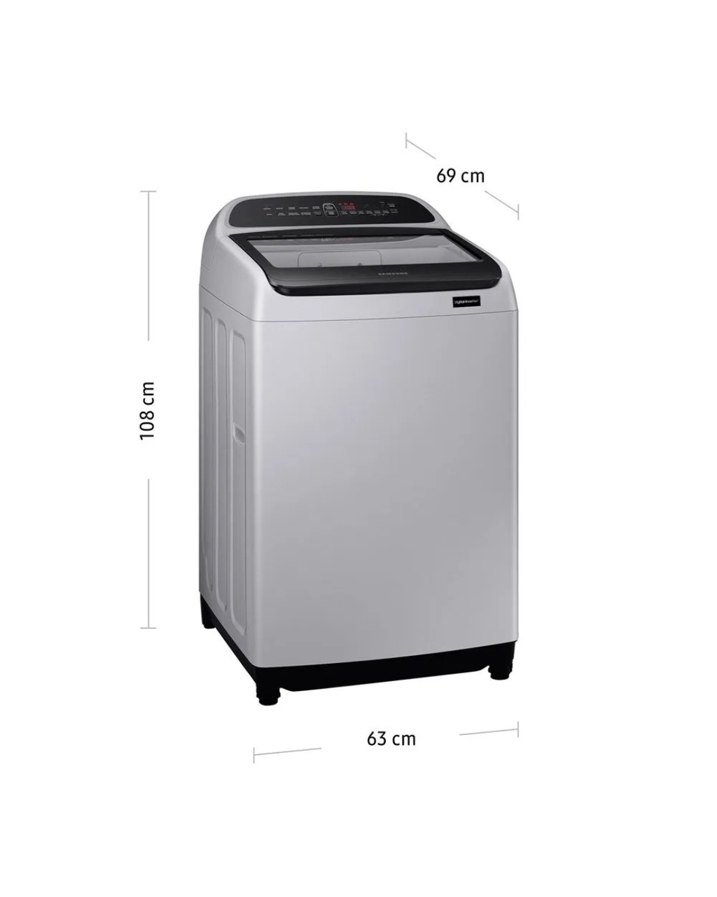 Lavadora Samsung de 17 kg WA17T6260BY