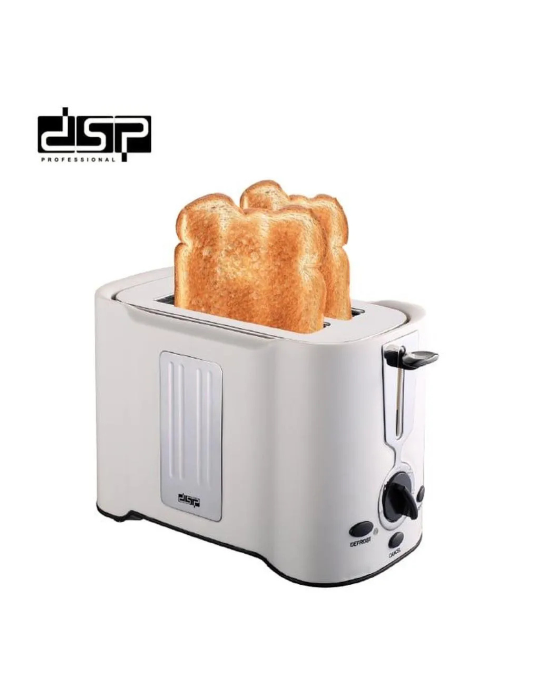 Tostadora de 2 rebanadas de acero inoxidable DSP KC2038