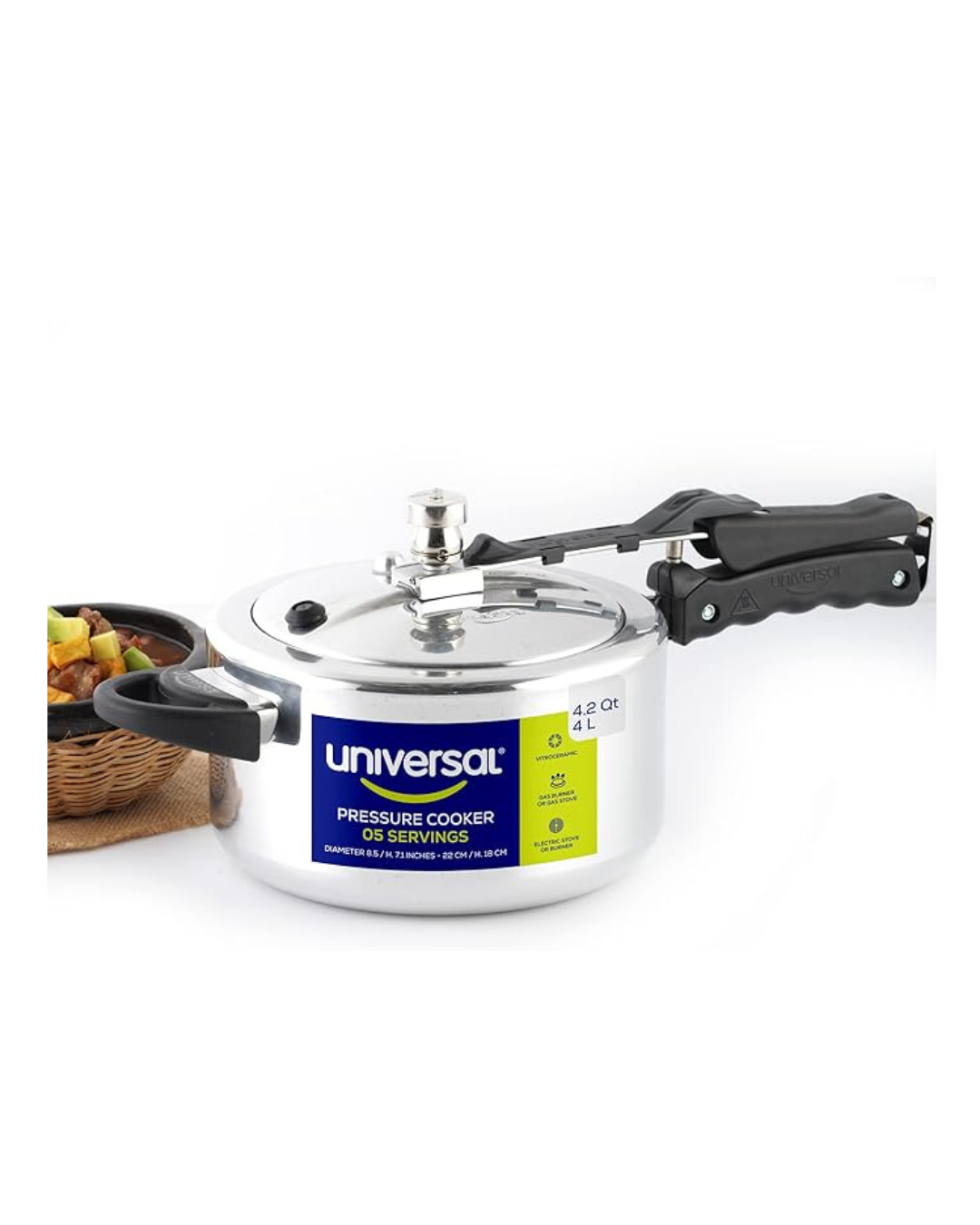 Olla a Presión Universal Esencial Aluminio de 4.2 Litros