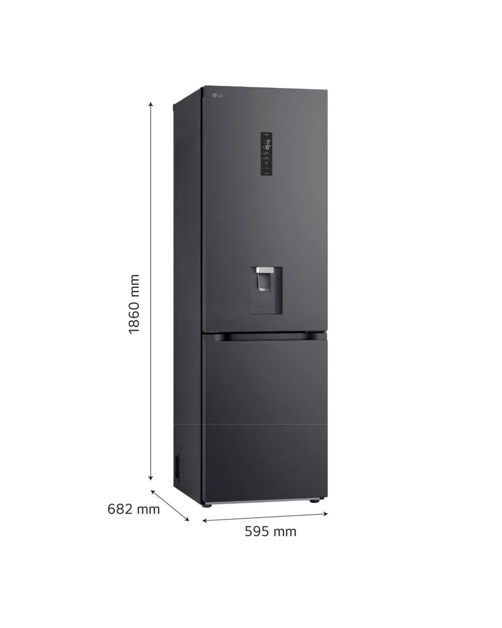 Refrigeradora LG doble puerta c/dispensador de 339 litros GB37SPV