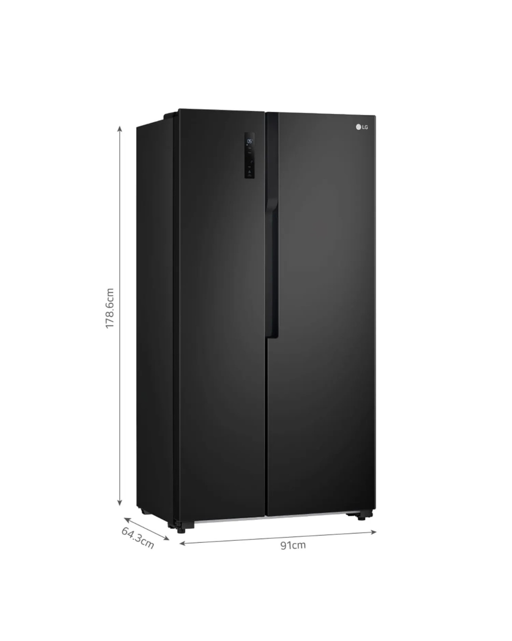 Refrigeradora LG doble puerta vertical de 509 litros GS51MPD