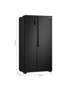 Refrigeradora LG doble puerta vertical de 509 litros GS51MPD