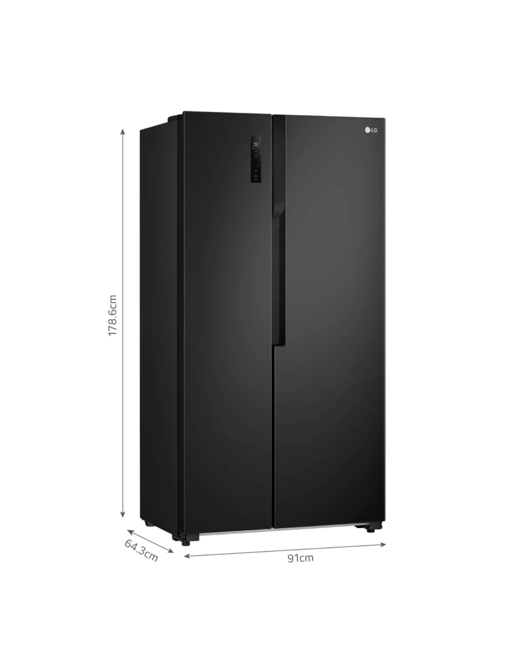 Refrigeradora LG doble puerta vertical de 509 litros GS51MPD
