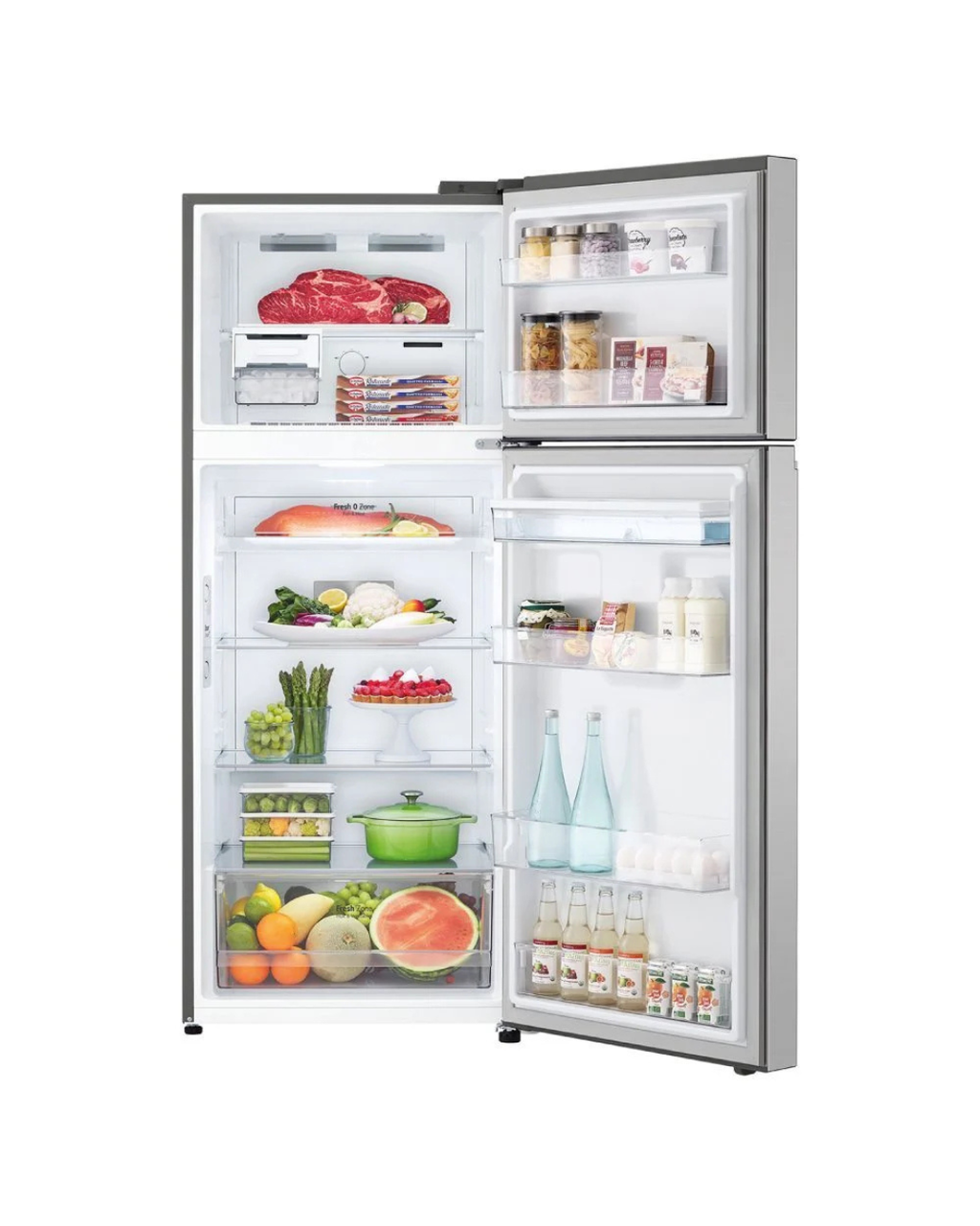 Refrigeradora LG doble puerta c/dispensador de 394 litros GT39SGP1