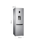 Refrigeradora Samsung doble puerta c/dispensador de 321 litros RB33J3830SA
