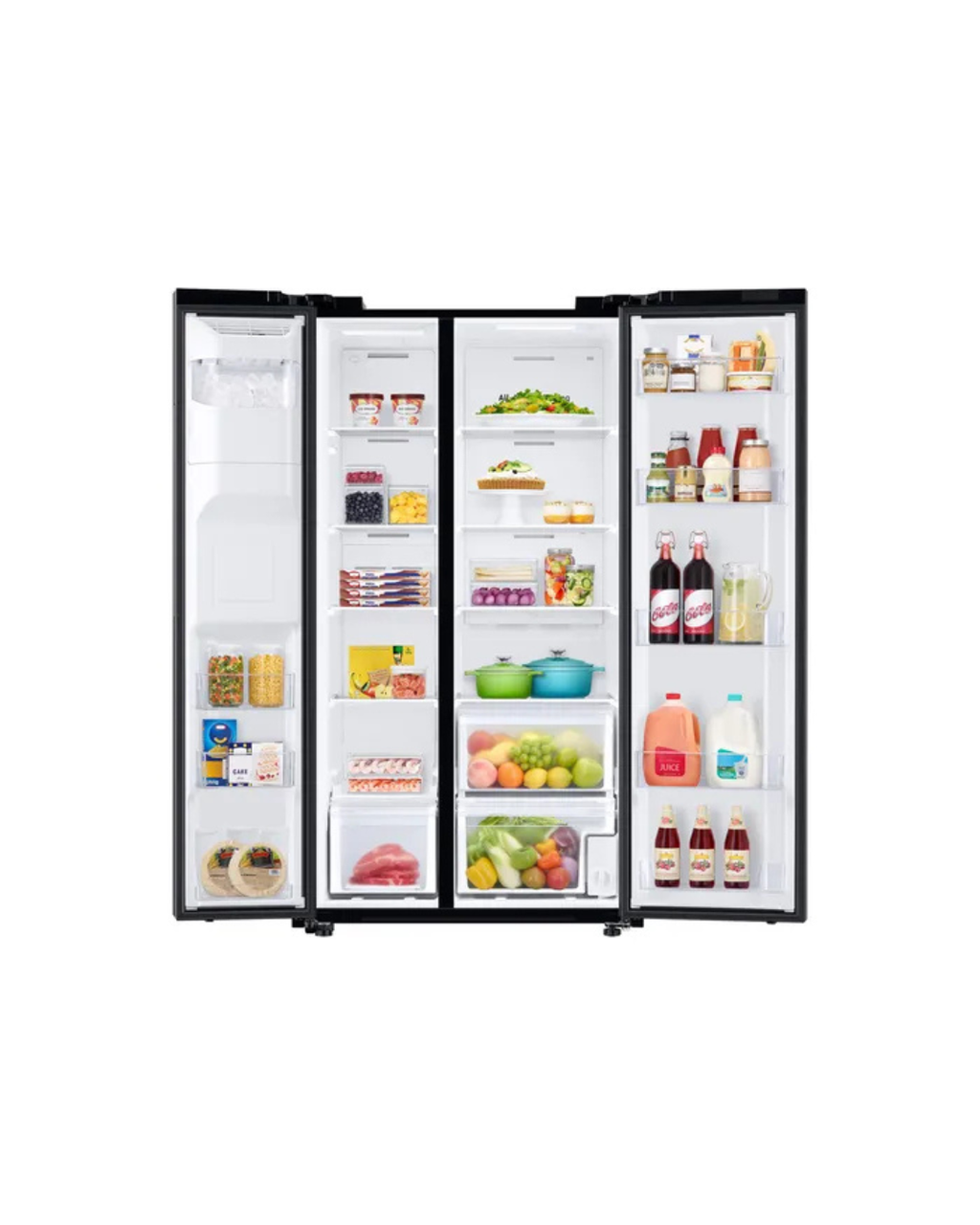 Refrigeradora Samsung doble puerta vertical c/dispensador de 602 litros RS60T5200B1