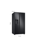 Refrigeradora Samsung doble puerta vertical c/dispensador de 602 litros RS60T5200B1