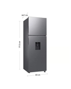 Refrigeradora Samsung doble puerta c/dispensador de 301 litros RT31DG5220S9