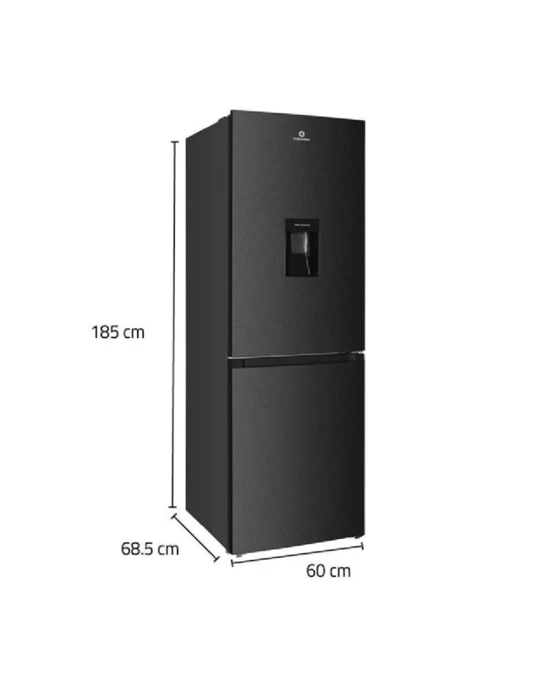 Refrigeradora Indurama doble puerta c/dispensador de 320 litros RI-639DN