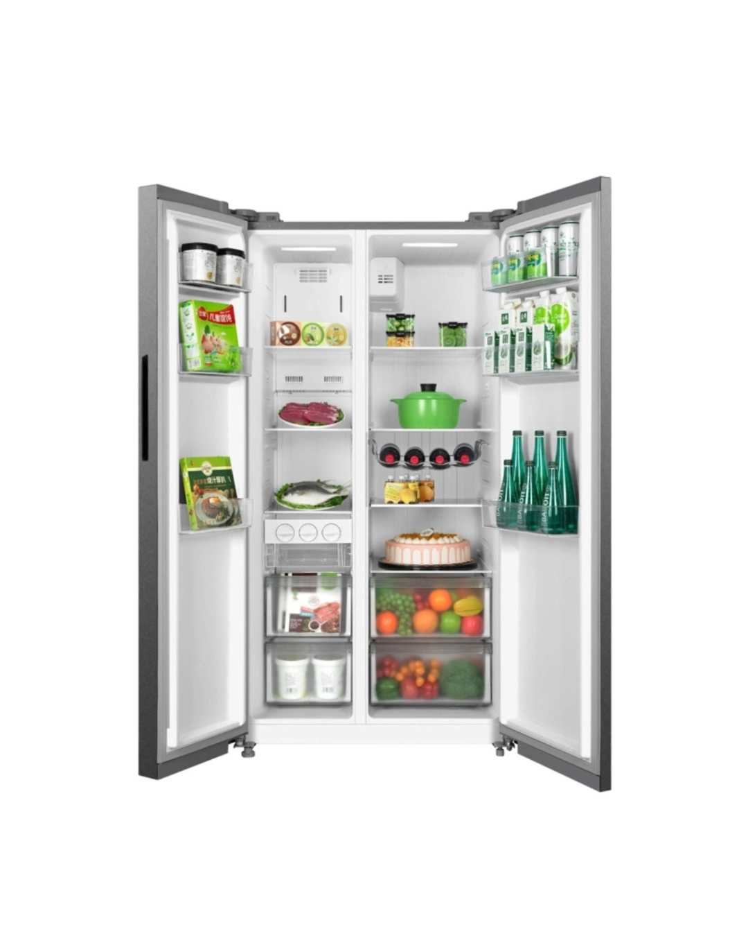 Refrigeradora Midea doble puerta vertical de 511 litros MDRS710FGR46PE
