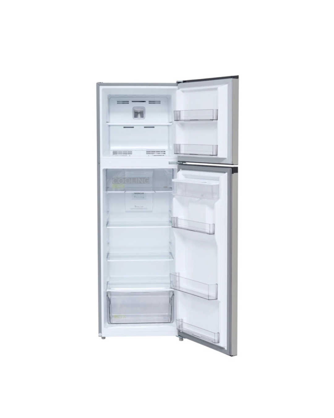 Refrigeradora Midea doble puerta c/dispensador de 263 litros MDRT385MTR46PEW