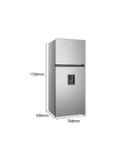 Refrigeradora Hisense doble puerta con dispensador 379 litros RT3N375NMCA