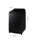 Lavadora Samsung de 21 kg WA80F21B9B