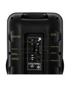 Parlante Portable Eversound Ev1005-studio12 Luzled Micrófono Negro