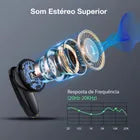 Auriculares in-ear inalámbricos 1Hora Bluetooth AUT205 AUT205N negro con luz LED