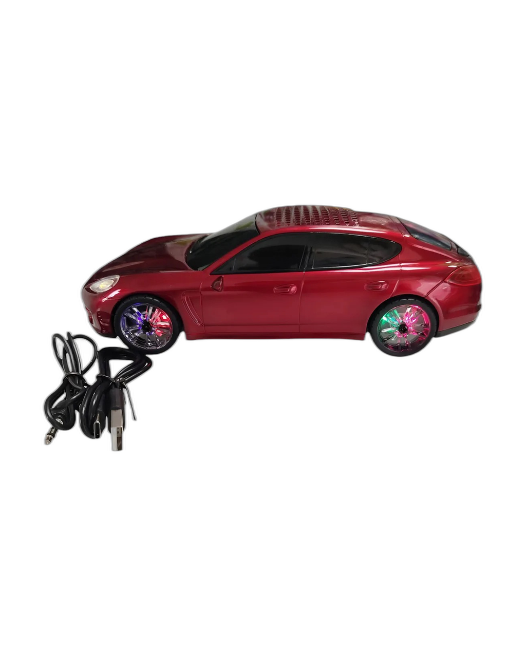 Auto Parlante Portátil Bluetooth Fm Tf Usb Luces