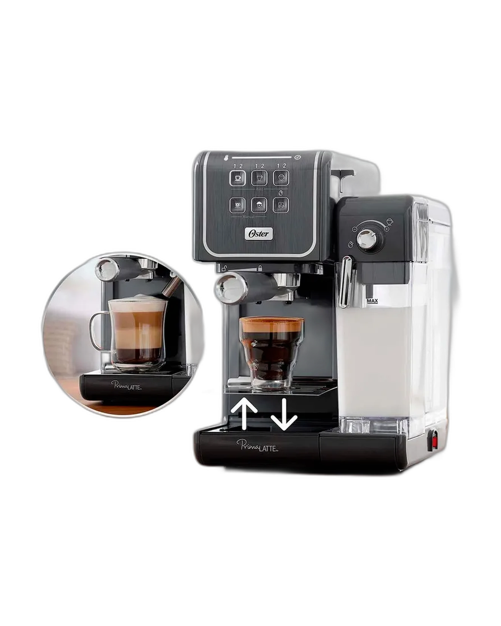Cafetera Espresso Oster PrimaLatte Touch BVSTEM6801M