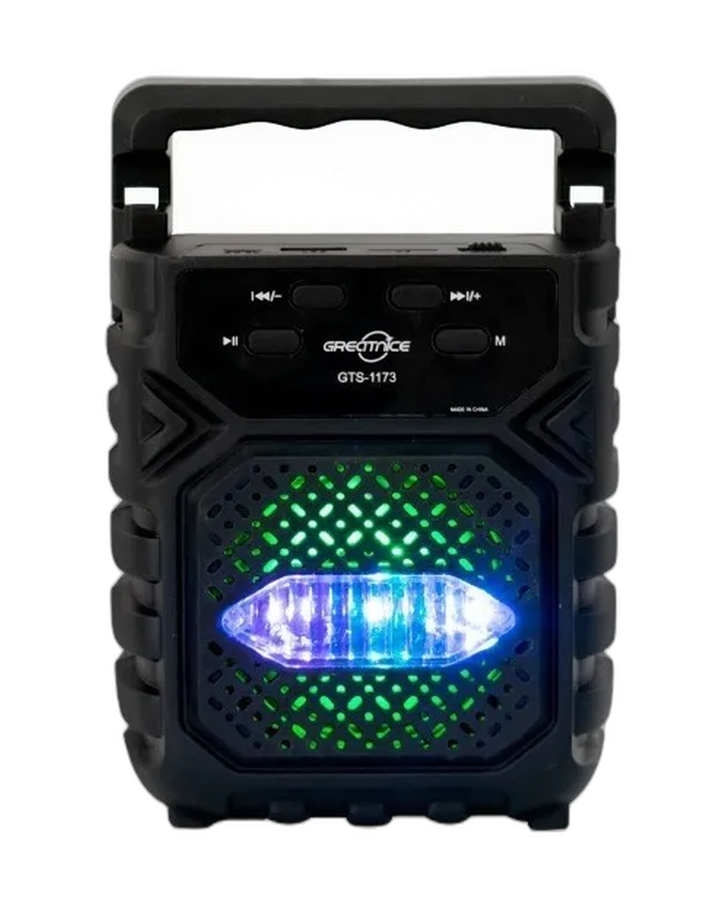 Bocina 3 Pulgadas Mini Bluetooth Porta Celular Usb Gts-1173 Color Negro