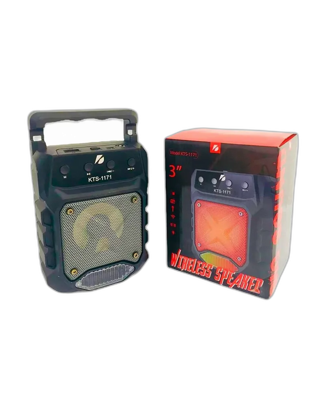 Speaker Facil de Usar KTS 1171 en Negro Y+Ligas de Regalo