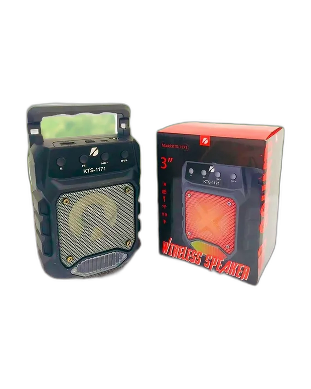 Speaker Facil de Usar KTS 1171 en Negro Y+Ligas de Regalo
