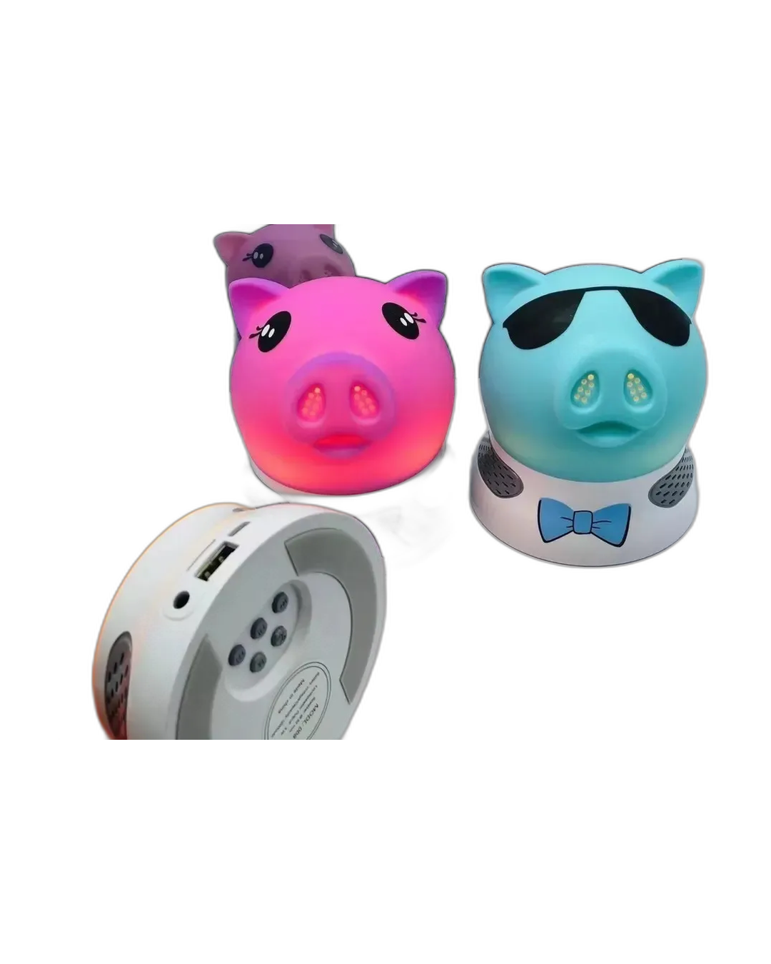 Parlante Usb Bluetooth Cerdito Colores Inalámbrico Este producto no está disponi