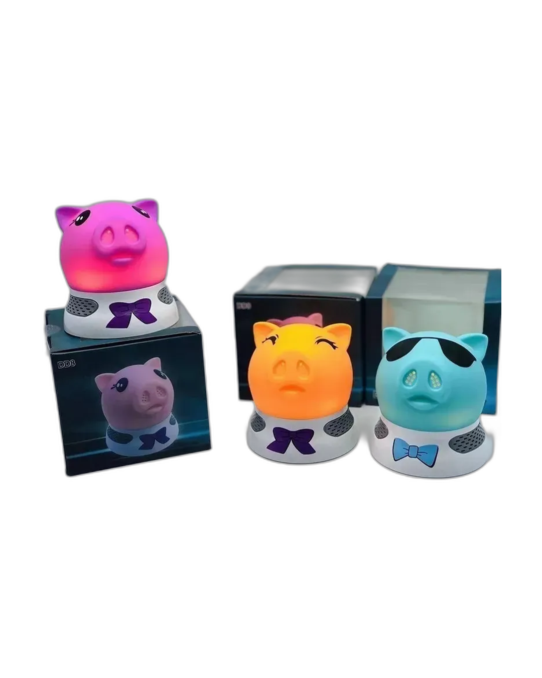 Parlante Usb Bluetooth Cerdito Colores Inalámbrico Este producto no está disponi