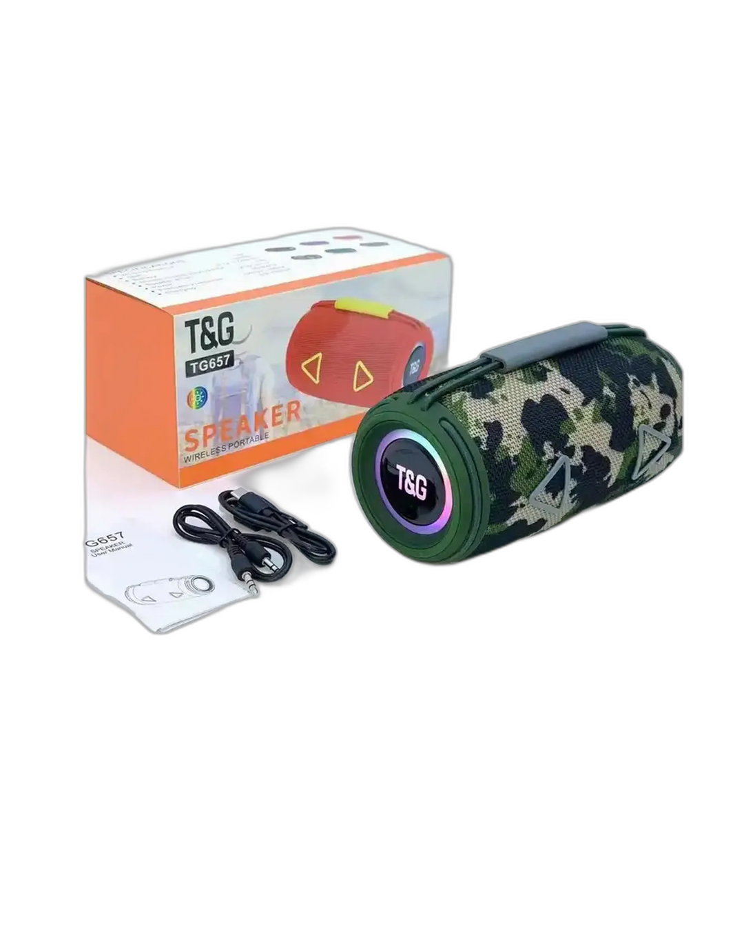 Parlante T&G TG-657 Portátil Camuflado