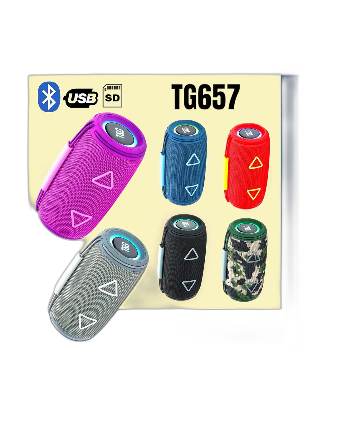 Parlante T&G TG-657 Portátil Camuflado