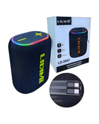 Parlante Portátil Lidimi Ld-s847 Con Power Bank Bt Usb Fm Negro
