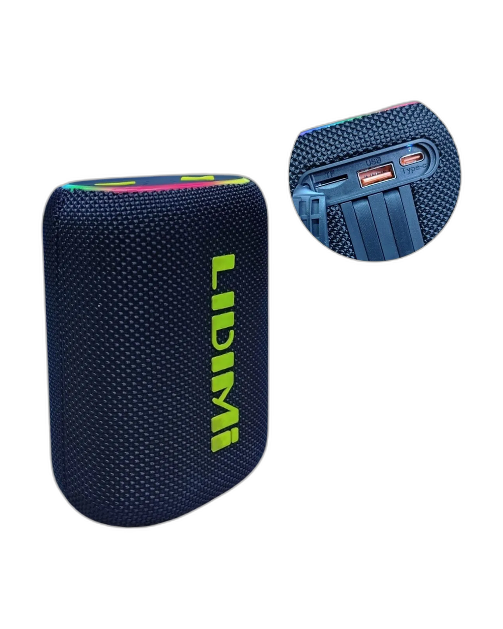 Parlante Portátil Lidimi Ld-s847 Con Power Bank Bt Usb Fm Negro