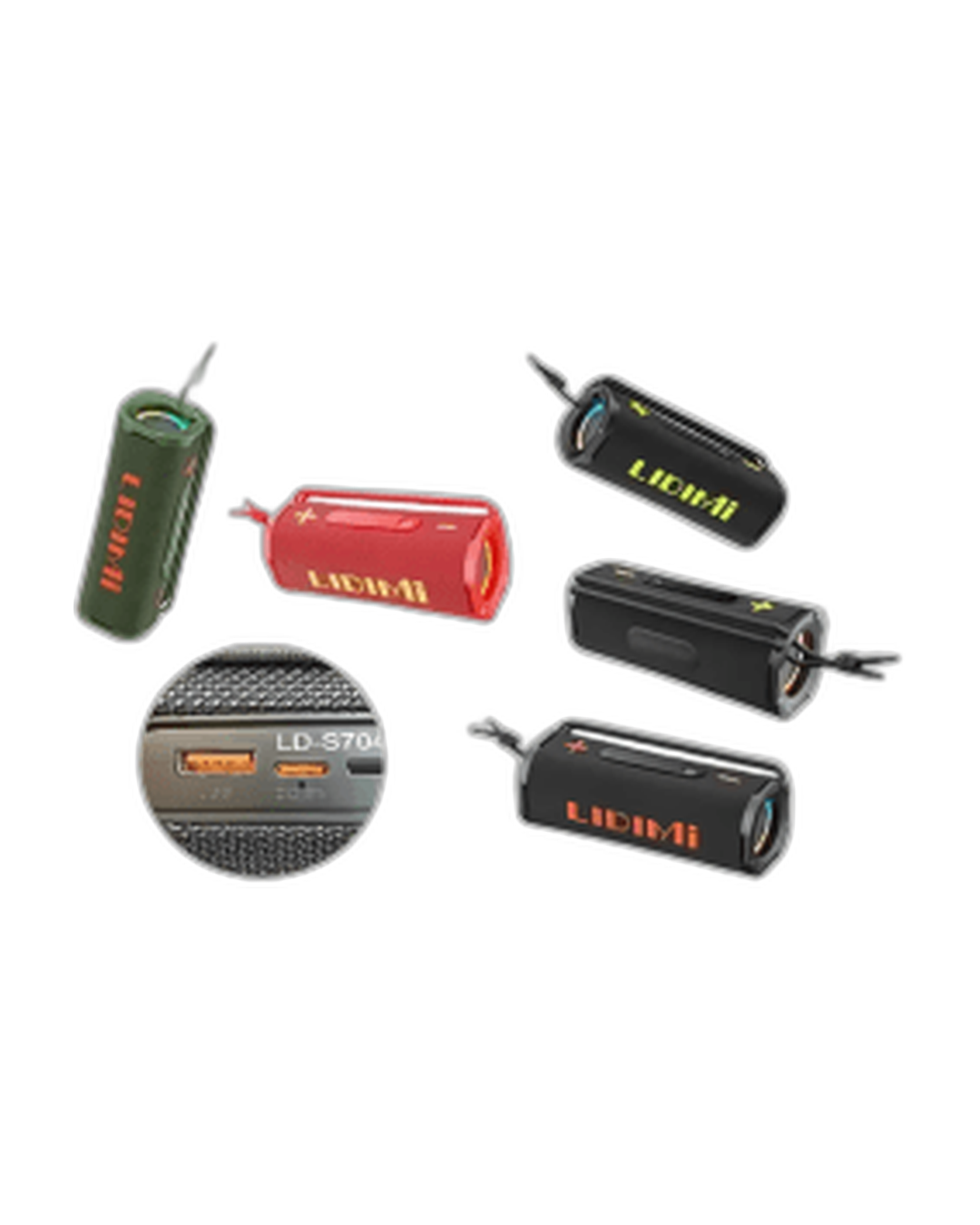 Parlante LIDIMI LD-S704 Bluetooth 5.3 - TWS y RGB