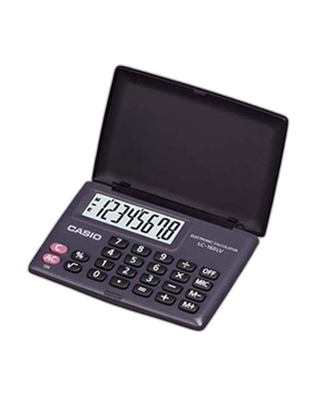 Calculadora de Bolsillo CASIO LC-160LV – 8 Dígitos con Tapa