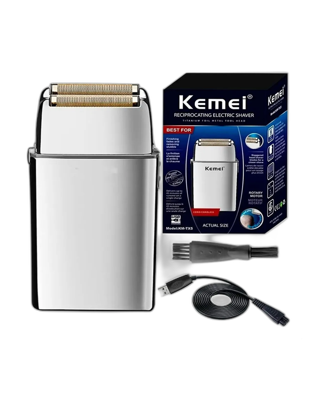 Afeitadora Eléctrica Kemei KM-TX5 Shaver Inalámbrica